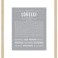 Lorelei | Name Art Print