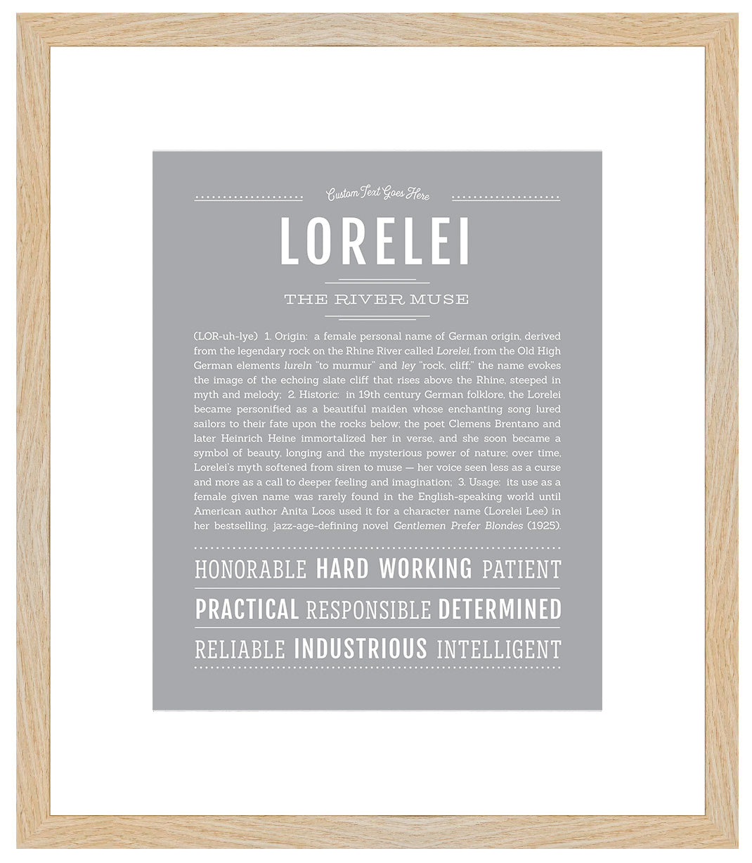 Lorelei | Name Art Print