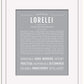 Lorelei | Name Art Print