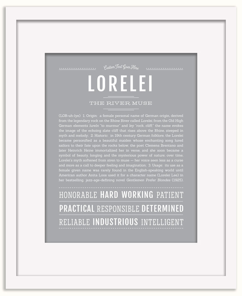 Lorelei | Name Art Print