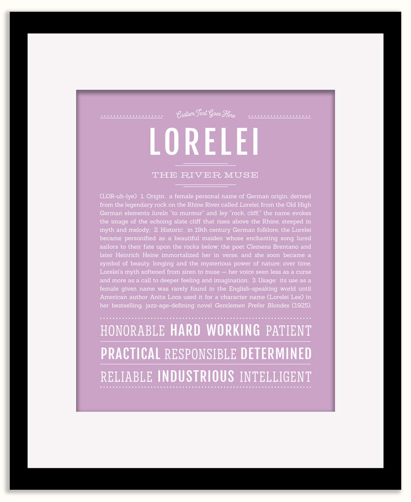 Lorelei | Name Art Print