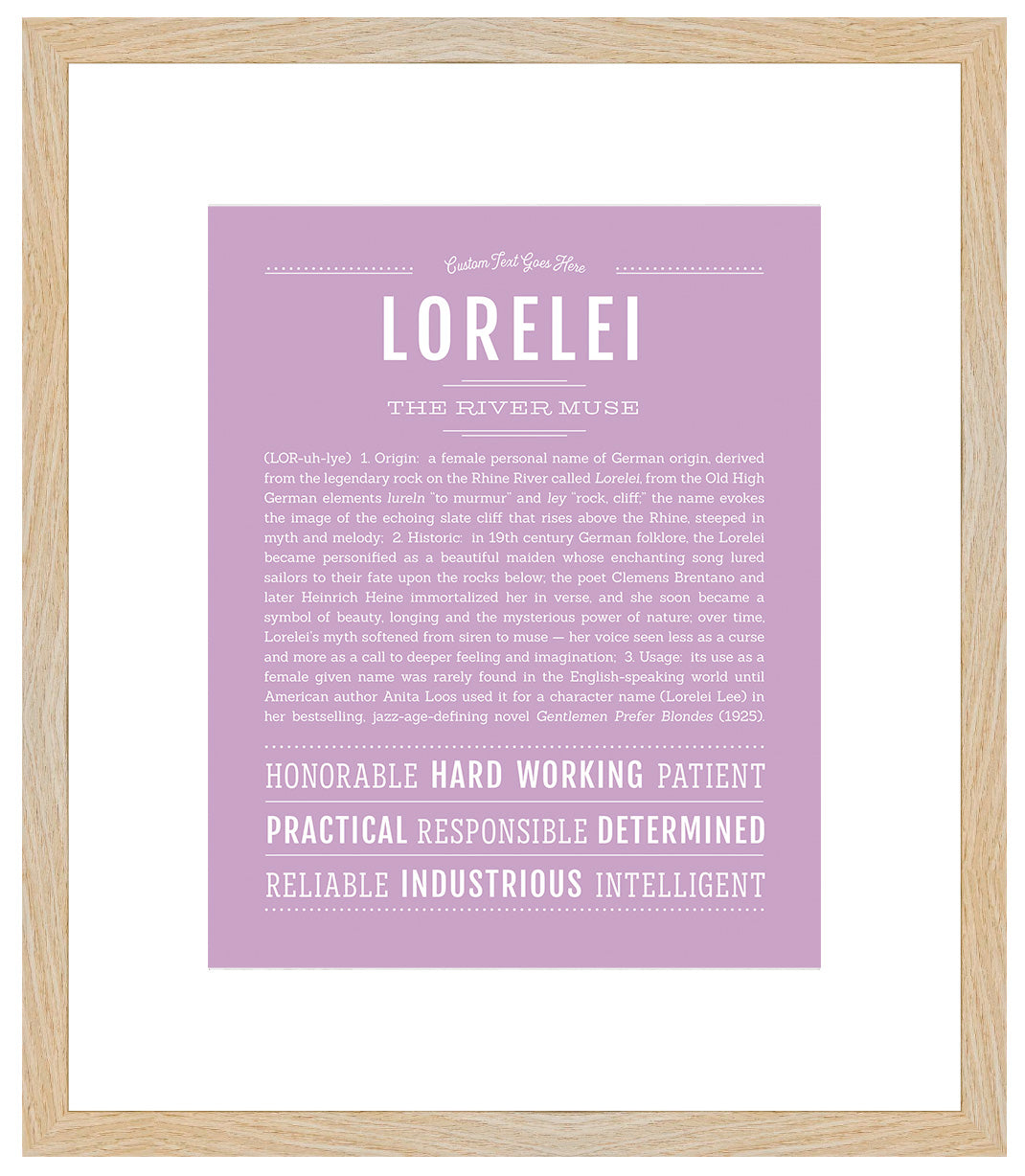 Lorelei | Name Art Print