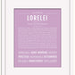 Lorelei | Name Art Print