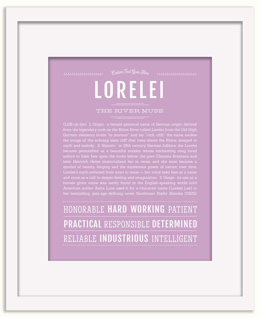 Lorelei | Name Art Print