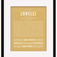 Lorelei | Name Art Print
