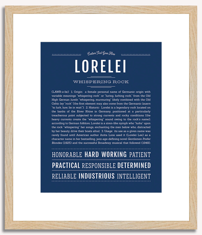 Lorelei | Name Art Print