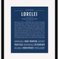 Lorelei | Name Art Print