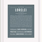 Lorelei | Name Art Print