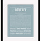 Lorelei | Name Art Print