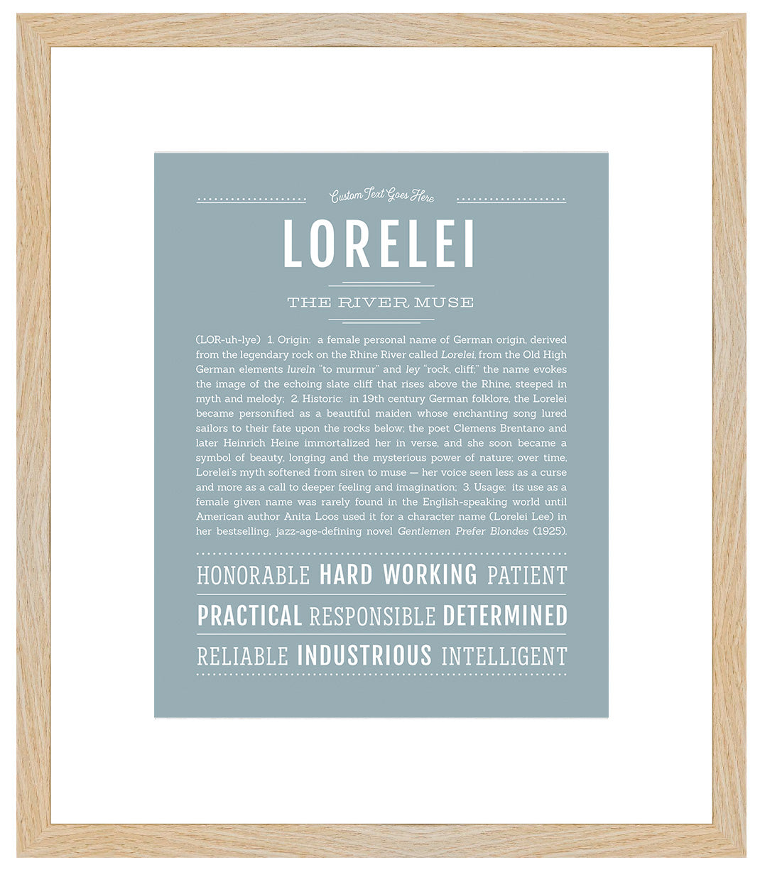 Lorelei | Name Art Print