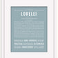Lorelei | Name Art Print