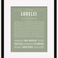 Lorelei | Name Art Print