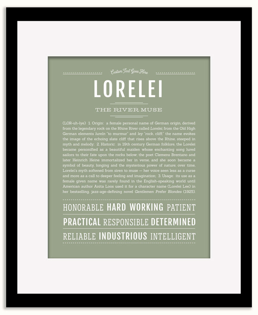 Lorelei | Name Art Print