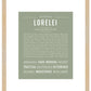 Lorelei | Name Art Print