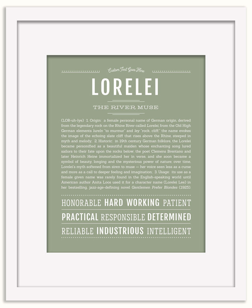 Lorelei | Name Art Print