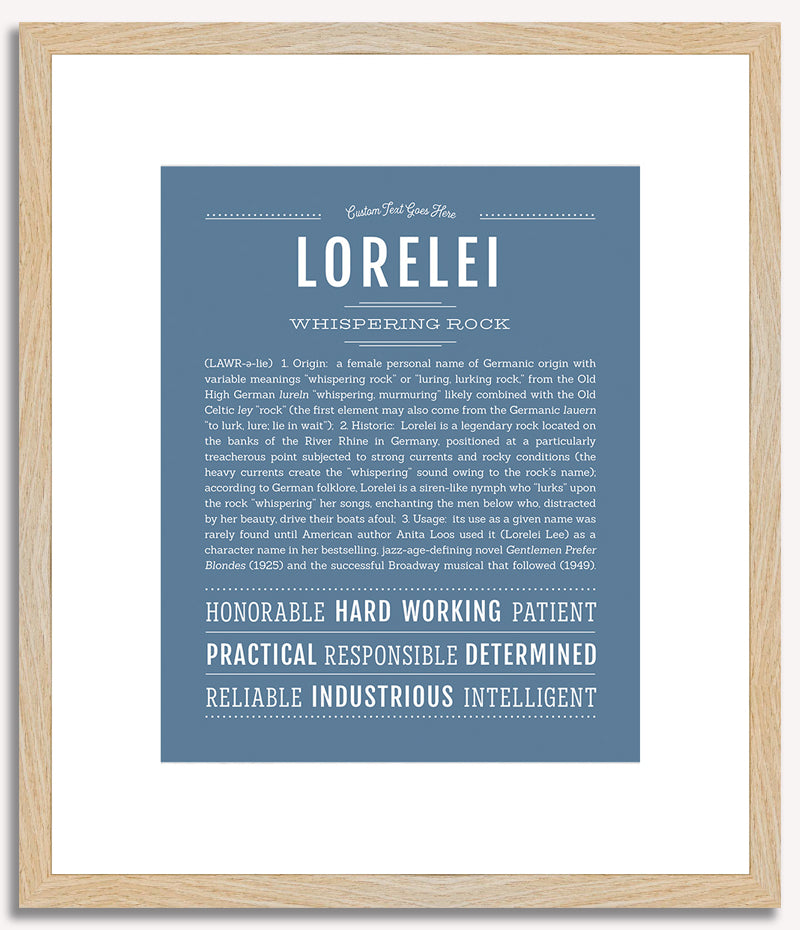 Lorelei | Name Art Print