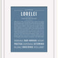 Lorelei | Name Art Print