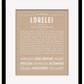Lorelei | Name Art Print