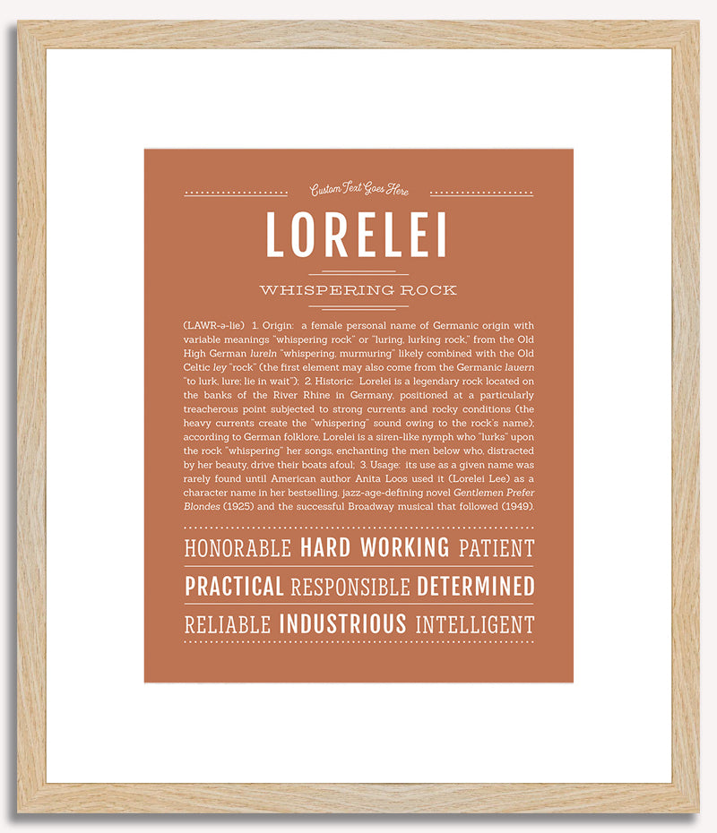 Lorelei | Name Art Print