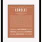 Lorelei | Name Art Print