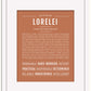 Lorelei | Name Art Print