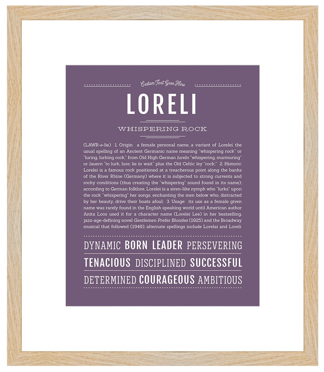 Loreli | Name Art Print