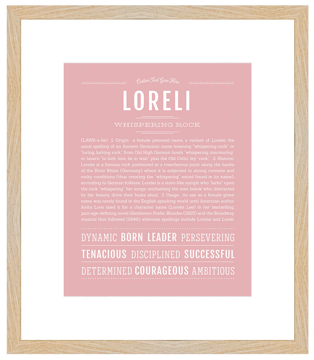 Loreli | Name Art Print