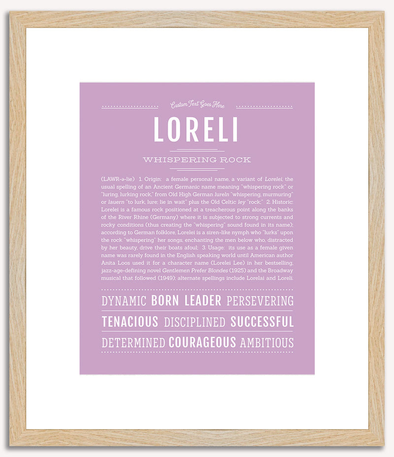 Loreli | Name Art Print