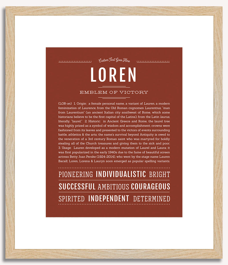 Loren | Name Art Print