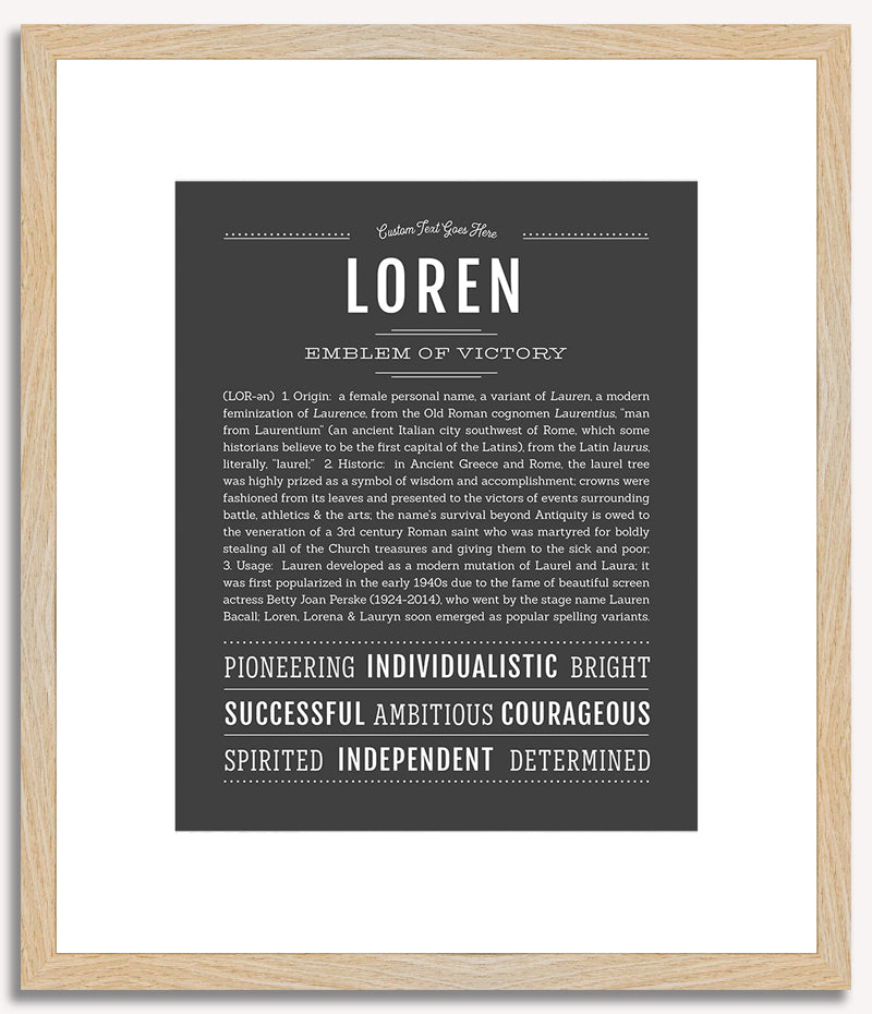 Loren | Name Art Print