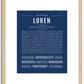 Loren | Name Art Print