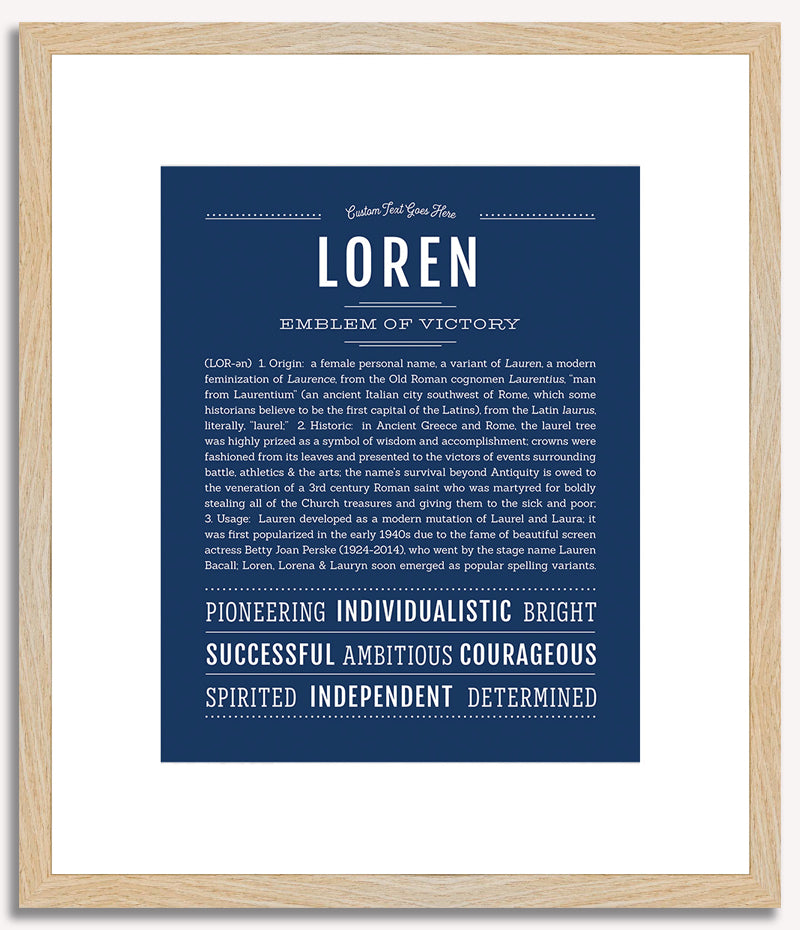 Loren | Name Art Print