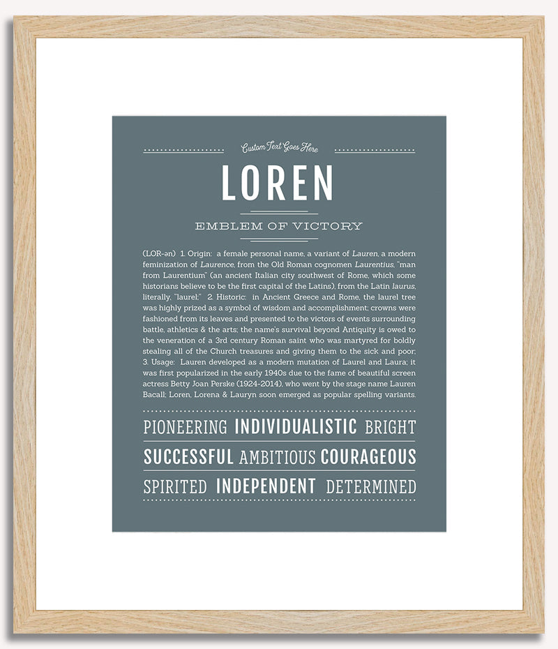 Loren | Name Art Print