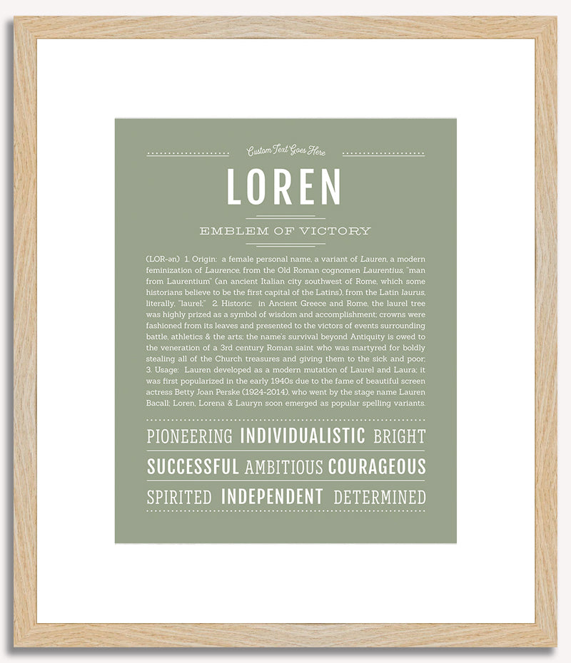 Loren | Name Art Print