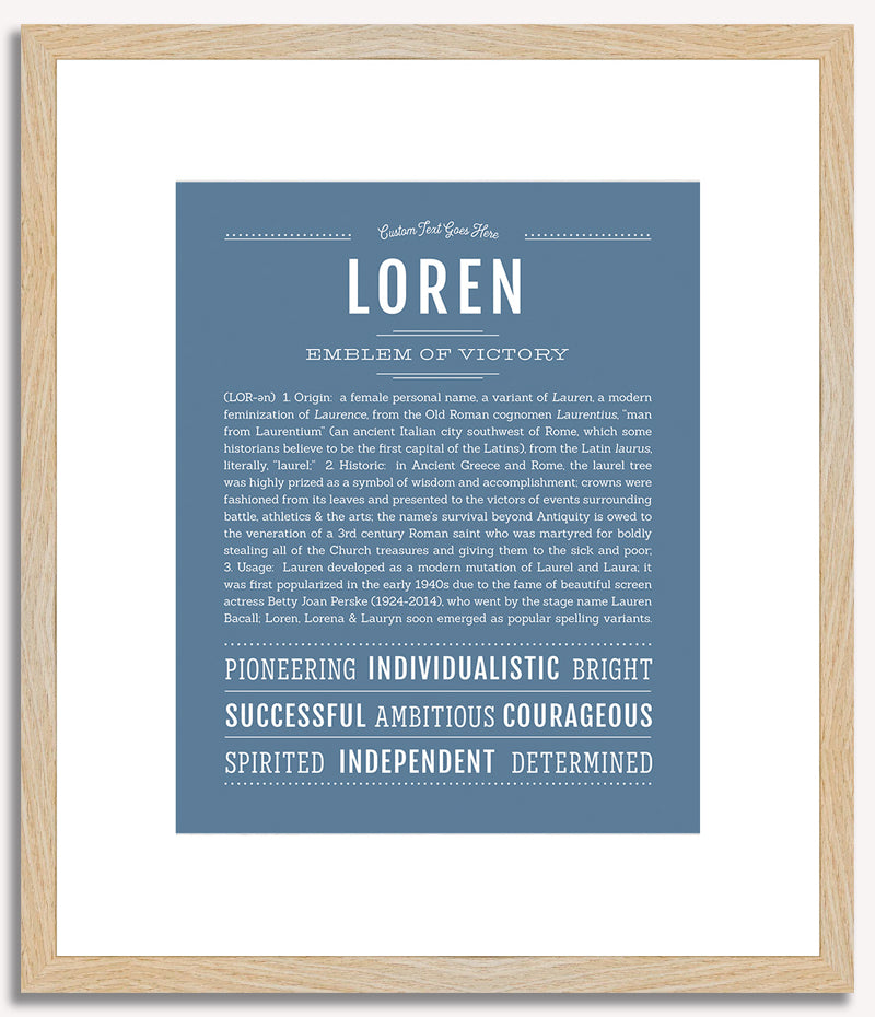 Loren | Name Art Print