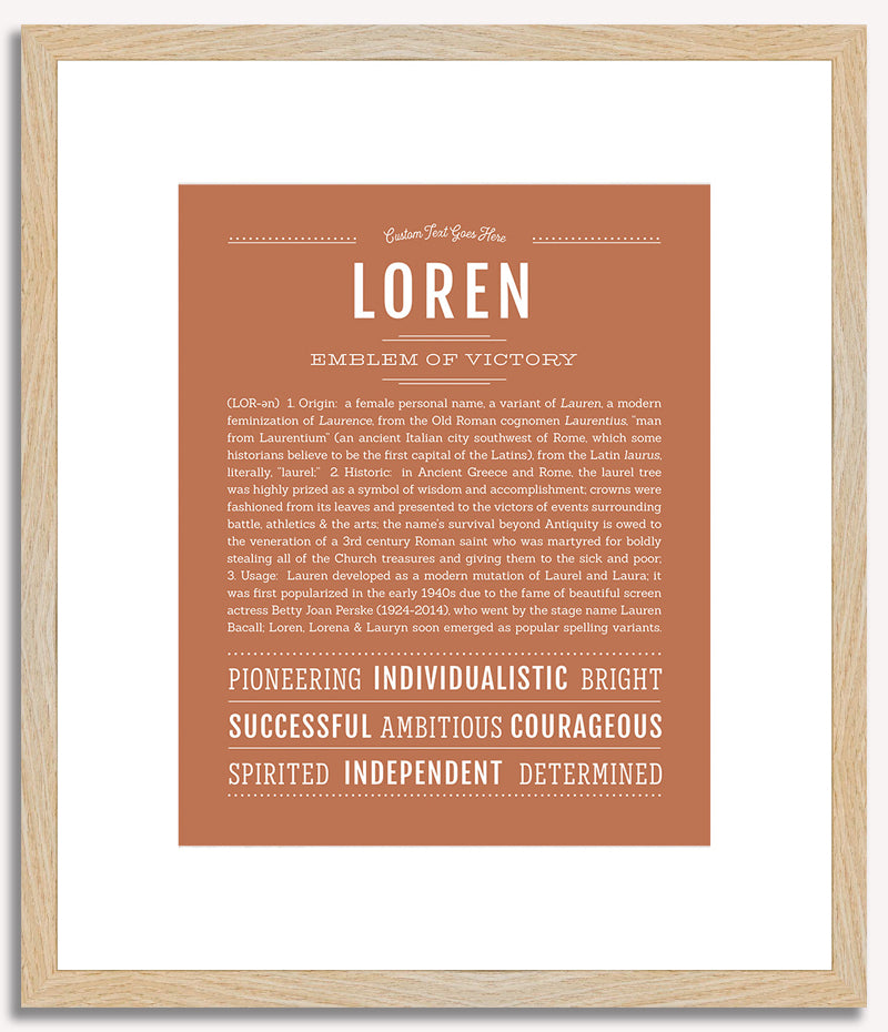 Loren | Name Art Print