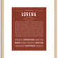 Lorena | Name Art Print