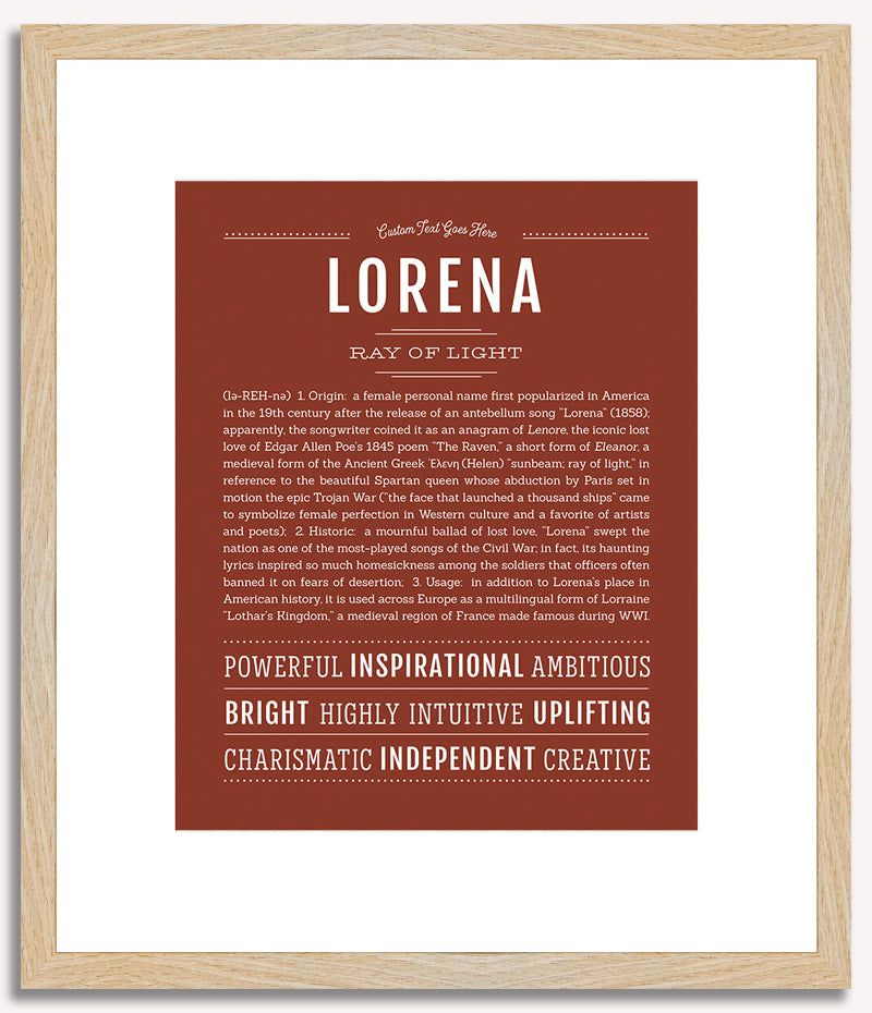 Lorena | Name Art Print