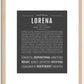 Lorena | Name Art Print