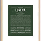 Lorena | Name Art Print