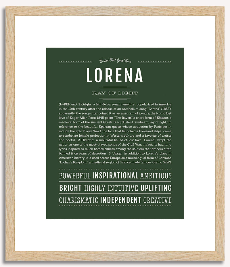 Lorena | Name Art Print