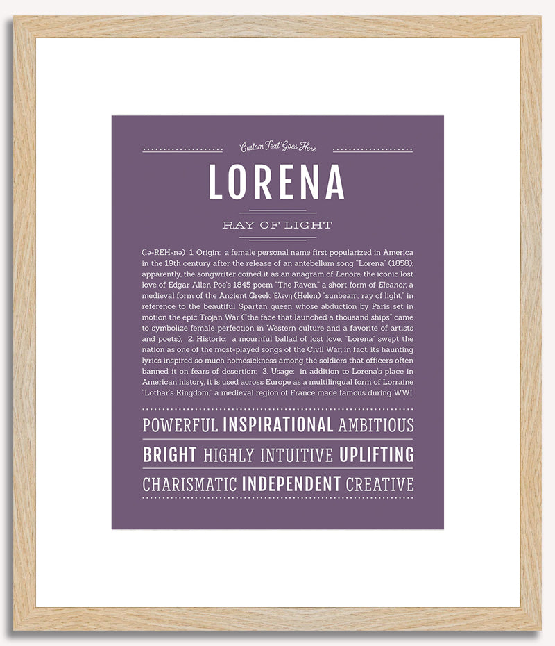 Lorena | Name Art Print