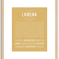 Lorena | Name Art Print