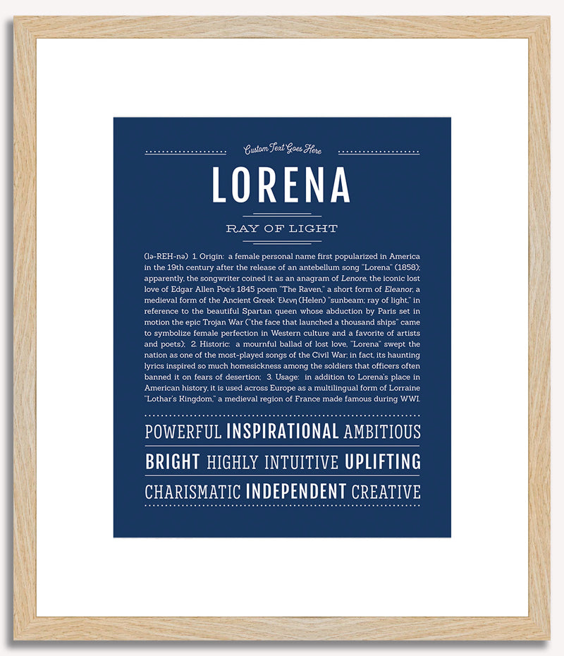 Lorena | Name Art Print