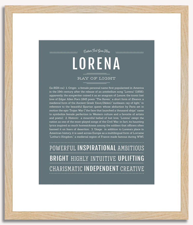 Lorena | Name Art Print