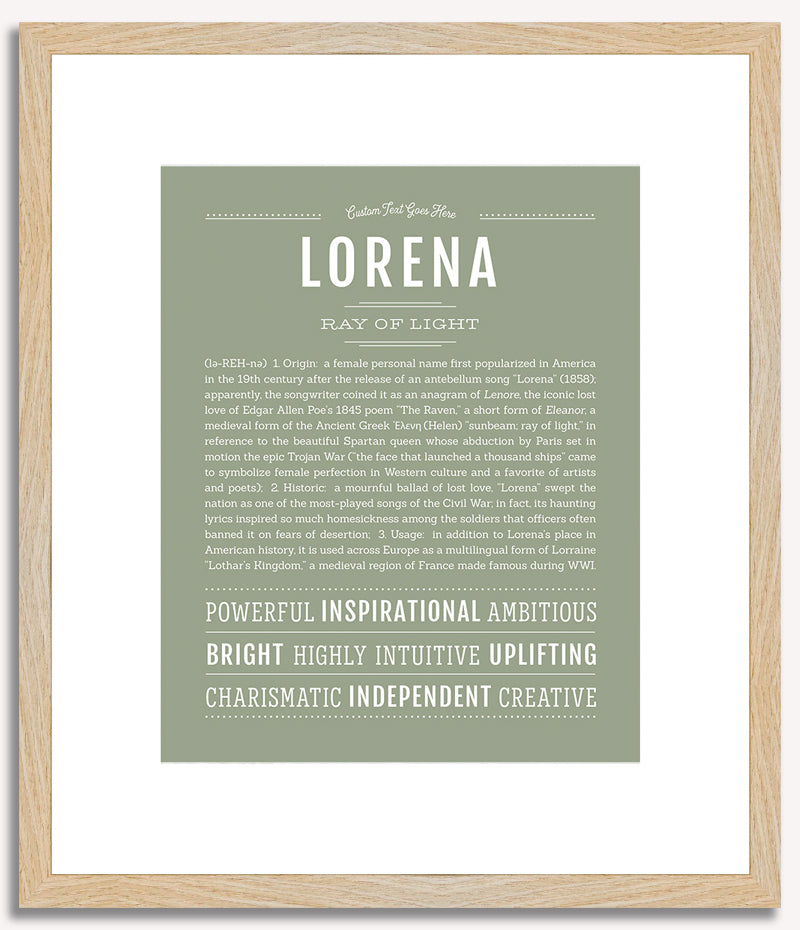 Lorena | Name Art Print