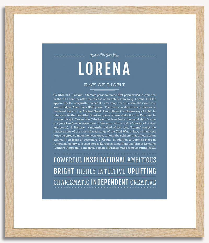 Lorena | Name Art Print