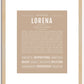 Lorena | Name Art Print