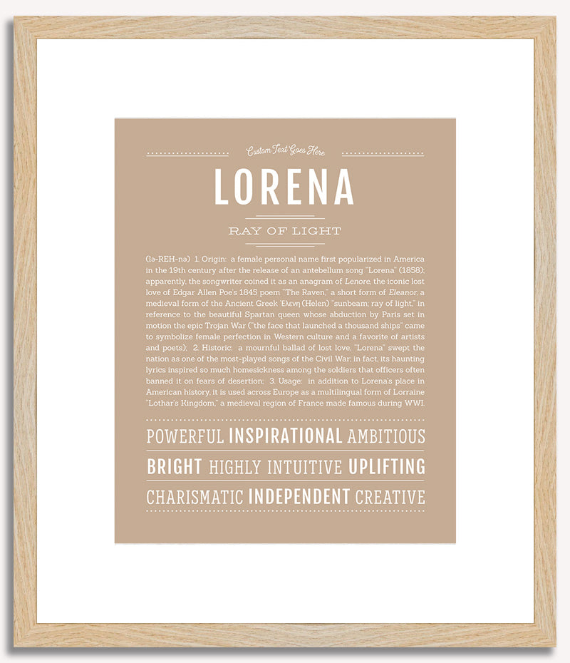 Lorena | Name Art Print