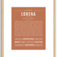 Lorena | Name Art Print